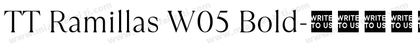 TT Ramillas W05 Bold字体转换